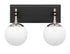 Varaluz Allie 2 Light Bath Blac Polished Nickel Model: 352B02BLPN