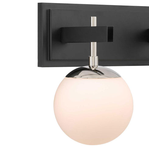 Varaluz Allie 2 Light Bath Blac Polished Nickel Model: 352B02BLPN