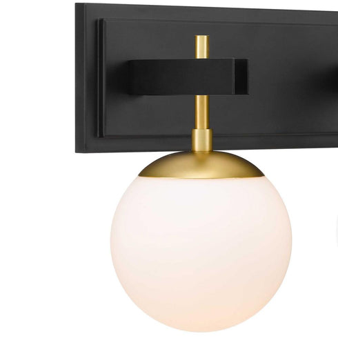 Varaluz Allie 2 Light Bath Blac Satin Brass Model: 352B02BLSB