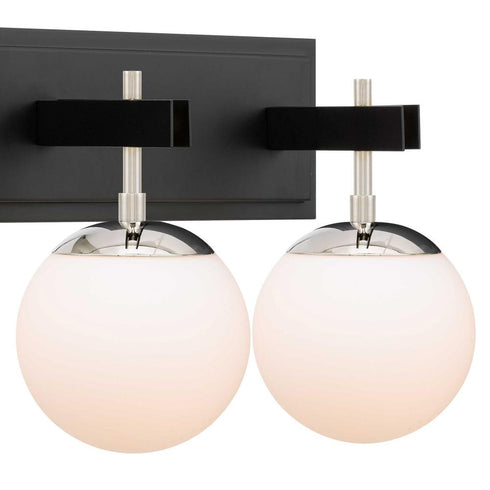 Varaluz Allie 3 Light Bath Blac Polished Nickel Model: 352B03BLPN