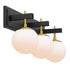 Varaluz Allie 3 Light Bath Blac Satin Brass Model: 352B03BLSB