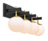 Varaluz Allie 4 Light Bath Blac Satin Brass Model: 352B04BLSB