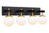 Varaluz Allie 4 Light Bath Blac Satin Brass Model: 352B04BLSB