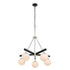 Varaluz Allie 5 Light Chandelier Blac Polished Model: 352C05BLPN