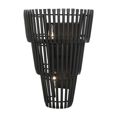 Varaluz Apollo 2 Light Scocne Carbon Black Model: 355W02CB