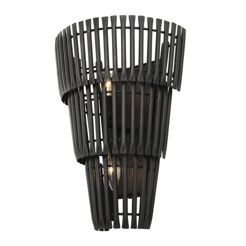 Varaluz Apollo 2 Light Scocne Carbon Black Model: 355W02CB