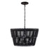 Varaluz Apollo 6 Light Pendant Carbon Model: 355P06SCB