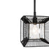 Varaluz Arcade 1 Light Mini Pendant Carbon Model: 366M01CB