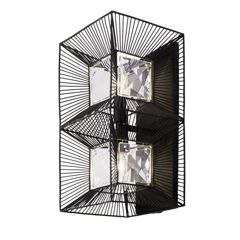 Varaluz Arcade 2 Light Sconce Carbon Model: 366W02CB