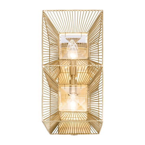 Varaluz Arcade 2 Light Sconce French Gold Model: 366W02FG