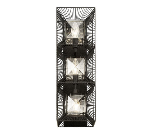Varaluz Arcade 3 Light Sconce Carbon Model: 366W03CB