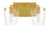 Varaluz Arlo 2 Light Bath Blac Satin Brass Model: 351B02BLSB