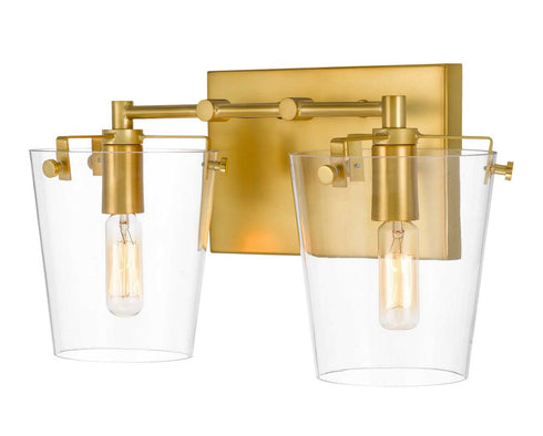 Varaluz Arlo 2 Light Bath Blac Satin Brass Model: 351B02BLSB