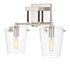 Varaluz Arlo 2 Light Wall Blac Polished Nickel Model: 351K02BLPN