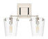 Varaluz Arlo 2 Light Wall Blac Polished Nickel Model: 351K02BLPN