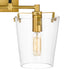 Varaluz Arlo 2 Light Wall Blac Satin Brass Model: 351K02BLSB