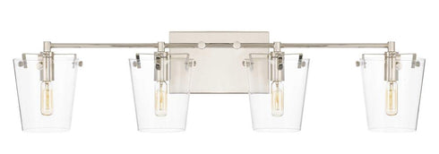 Varaluz Arlo 4 Light Bath Blac Polished Nickel Model: 351B04BLPN