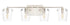 Varaluz Arlo 4 Light Bath Blac Polished Nickel Model: 351B04BLPN