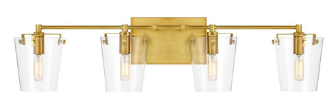 Varaluz Arlo 4 Light Bath Blac Satin Brass Model: 351B04BLSB