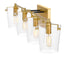 Varaluz Arlo 4 Light Bath Blac Satin Brass Model: 351B04BLSB