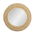 Varaluz Athena 30 in Round Wall Mirror French Gol Natural Seagrass in French Gold/Natural Seagrass Finish Model: 457MI30FGN