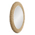 Varaluz Athena 40 in Round Wall Mirror French Gol Natural Seagrass in French Gold/Natural Seagrass Finish Model: 457MI40FGN