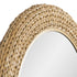 Varaluz Athena 40 in Round Wall Mirror French Gol Natural Seagrass in French Gold/Natural Seagrass Finish Model: 457MI40FGN