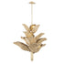 Varaluz Banana Leaf 12 Light Chandelier French Gol Natural Seagrass in French Gold/Natural Seagrass Finish Model: 901C12FGN