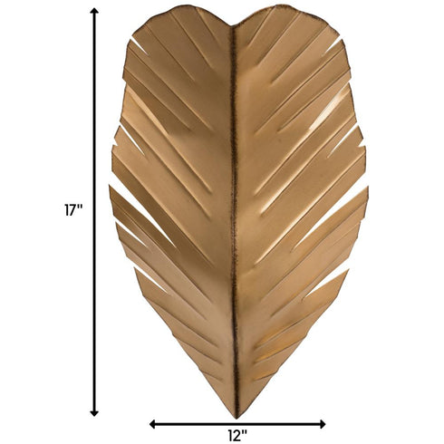 Varaluz Banana Leaf 2 Light Sconce Gold With Dark Edging in Gold/Dark Edging Finish Model: 901K02GO