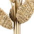 Varaluz Banana Leaf 6 Light Chandelier French Gol Natural Seagrass in French Gold/Natural Seagrass Finish Model: 901C06FGN