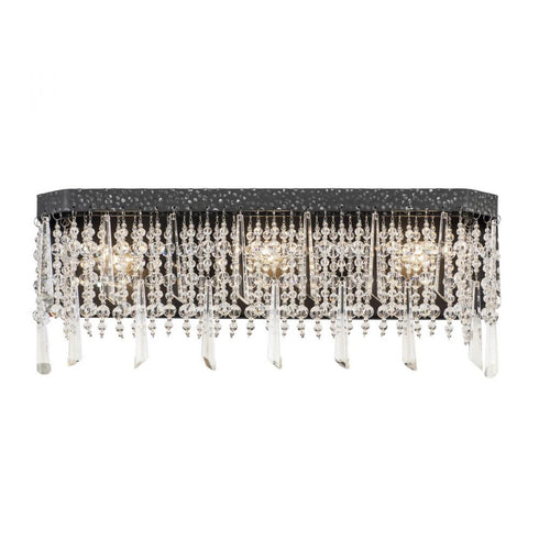 Varaluz Barcelona 3 Light Crystal Bath Onyx Model: 270B03OX