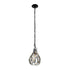 Varaluz Bask 1 Light Crystal Mini Pendant Matte Model: 271M01MBFG