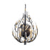 Varaluz Bask 2 Light Crystal Sconce Matte Blac Model: 271K02MBFG