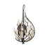 Varaluz Bask 2 Light Crystal Sconce Matte Blac Model: 271K02MBFG