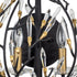 Varaluz Bask 2 Light Crystal Sconce Matte Blac Model: 271K02MBFG