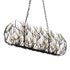 Varaluz Bask 8 Light Crystal Linear Pendant Matte Model: 271N08MBFG