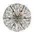 Varaluz Bask 9 Light Crystal Pendant Matte Blac Model: 271P09MBFG
