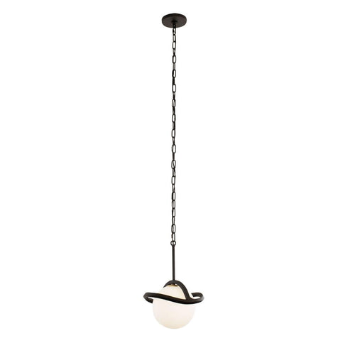 Varaluz Black Betty 1 Light Mini Pendant Carbo Model: 374M01CBFG