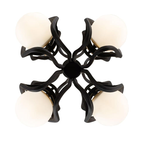 Varaluz Black Betty 12 Light Pendant Carbo French Model: 374P12CBFG