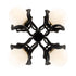 Varaluz Black Betty 12 Light Pendant Carbo French Model: 374P12CBFG