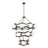 Varaluz Black Betty 18 Light 3 Tier Chandelier Model: 374C18CBFG