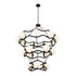 Varaluz Black Betty 18 Light 3 Tier Chandelier Model: 374C18CBFG