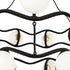 Varaluz Black Betty 18 Light 3 Tier Chandelier Model: 374C18CBFG