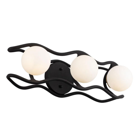 Varaluz Black Betty 3 Light Bath Carbo French Gold Model: 374B03CBFG
