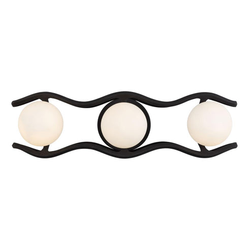 Varaluz Black Betty 3 Light Bath Carbo French Gold Model: 374B03CBFG