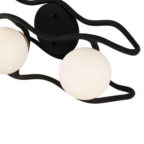 Varaluz Black Betty 3 Light Bath Carbo French Gold Model: 374B03CBFG