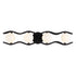 Varaluz Black Betty 4 Light Bath Carbo French Gold Model: 374B04CBFG