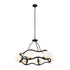 Varaluz Black Betty 6 Light Chandelier Carbo French Model: 374C06CBFG