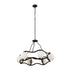 Varaluz Black Betty 6 Light Chandelier Carbo French Model: 374C06CBFG