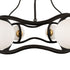 Varaluz Black Betty 6 Light Chandelier Carbo French Model: 374C06CBFG